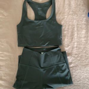Girlfriend collective leggings and bra set